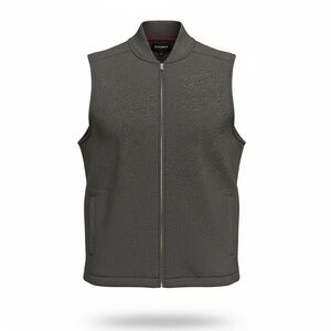 Bonobos Vest Jacket Canvas Gray Fleece Size Medium